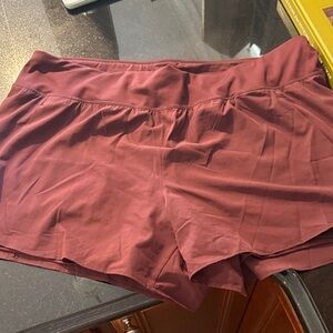 Avia Women's Maroon Athletic Shorts